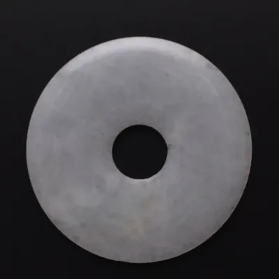 Vintage / Antique Chinese White Jadeite Carved Disk