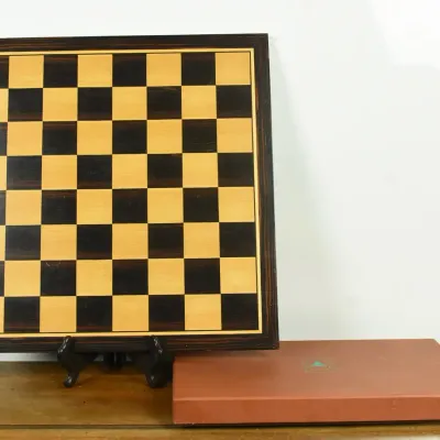 Anri, Vintage Mid Century Space Age Wooden Chess Set
