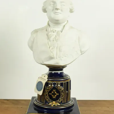 Sevres Attributed French Louis XVI Porcelain Bust (Sotheby’s Provenance)