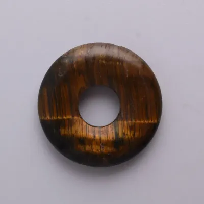 Chinese Carved Tiger’s Eye Disk