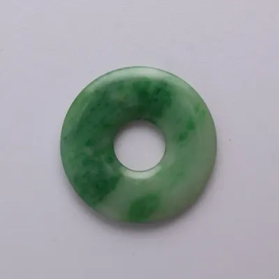 Vintage / Antique Chinese Green Jadeite Carved Disk