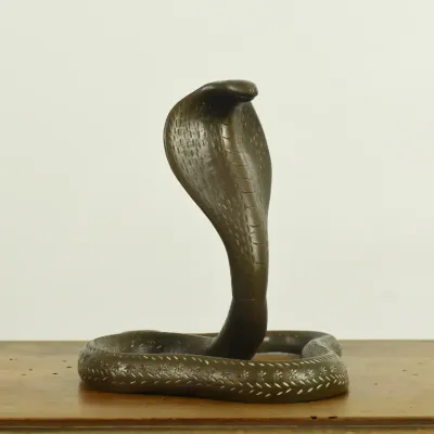 Vintage / Antique Bronze Indian Cobra