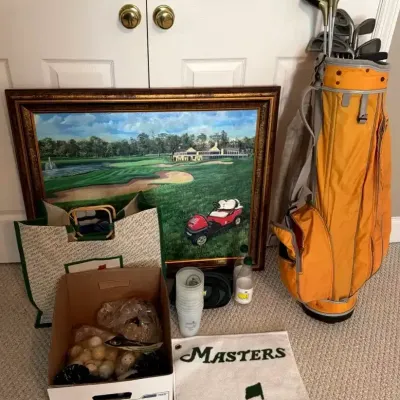Gordon Wheeler Signed Limited Edition Golf Print 5/200, Golf Clubs & Masters Memorabilia
