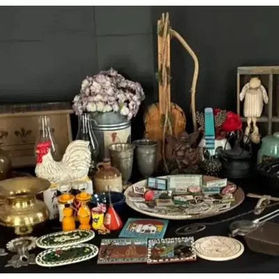 Retro Collectibles, Brass Spittoons, Cast Iron Decor, Americana & More