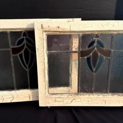 English Stained Glass Window Sashes 