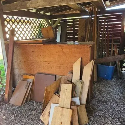 Scrap Wood and a Wooden Shelf