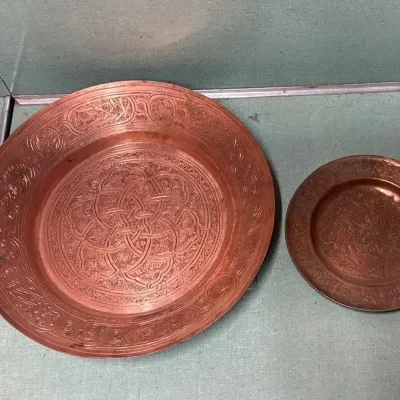 Vintage Copper Serving Tray and More 