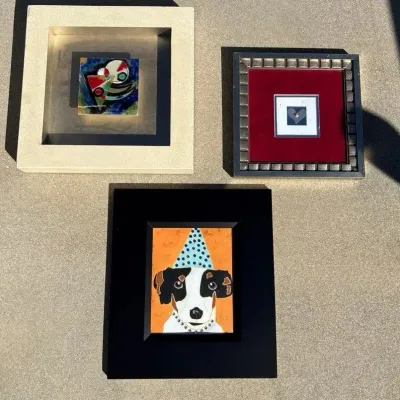 Lot Of 3 Small Unique Paintings 