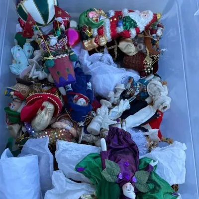 Huge Lot Of Vintage Christmas Ornaments 