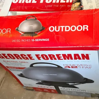 George Foreman Indoor Outdoor Electric Grill 
