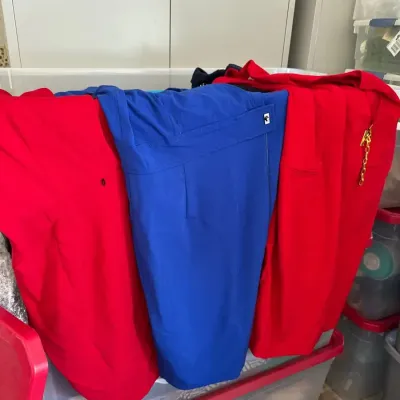 Women’s Clothing Lot- Three Huge Totes Full- Designer Dresses , Pants , Tops 