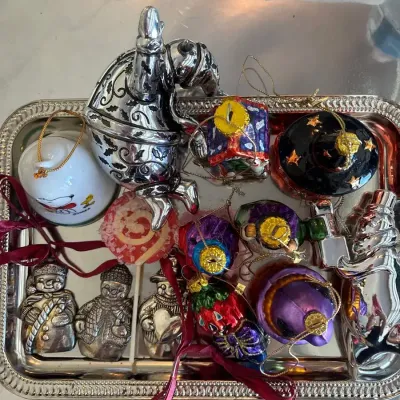 Seasonal Funky Designed Ornaments Halloween & Christmas