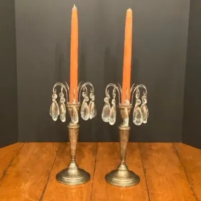 Newport Sterling Weighted Candle Holders  
