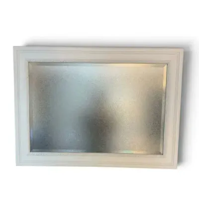 Decorative Wall Mirror White 43” x 31”