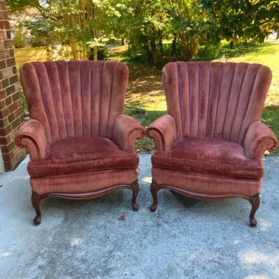 Finchleigh Channel Back Custom Chairs, Set of 2 READ