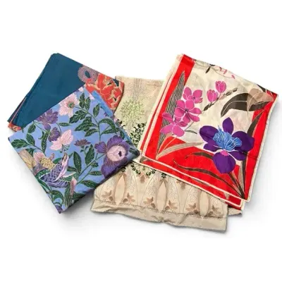 Silk Scarf Lot - Vera Neumann, Balt. Museum Art, Thai Silk 