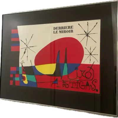 Original 1956 Lithographic Cover Print by Spanish Artist Joan Miró for Derrière le Miroir