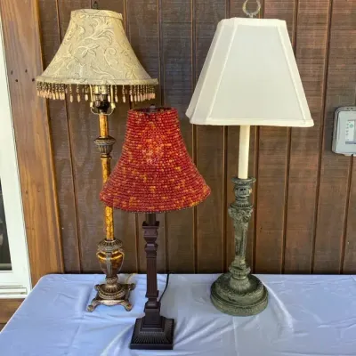 Lot Of Traditional Buffet Lamps