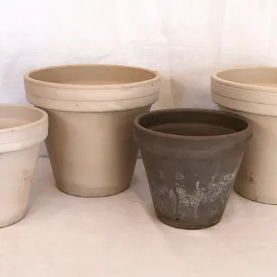 Sale Photo Thumbnail #162: Assorted Garden Pots In Neutral Colors Regular Shape