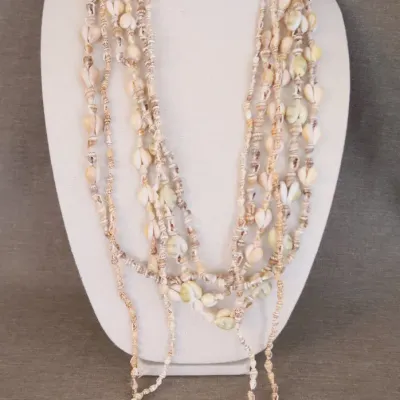 Island Shell Necklaces, Lot Of 6 