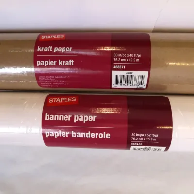 Sale Photo Thumbnail #135: Craft Paper Rolls - New And Partial