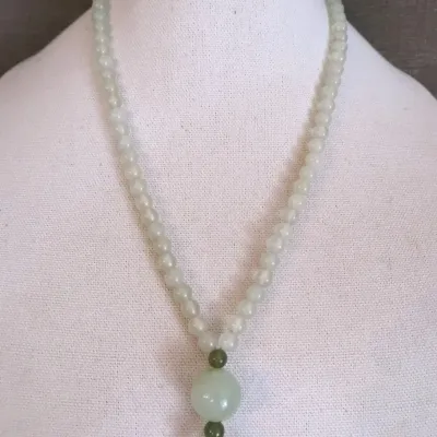 Nephrite Bead Necklace