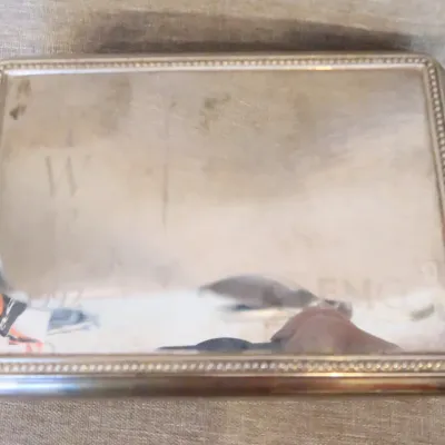 Silverplate Jewelry Box Embossed