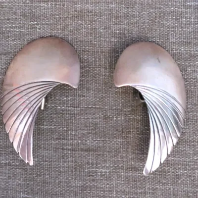 Sterling Silver NA  Earrings, Wings