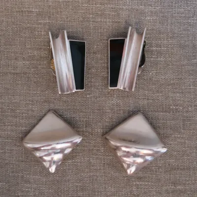 Sterling Silver Earrings, Mexico