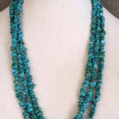 Kewa Santo Domingo 3 Strand Turquoise Necklace