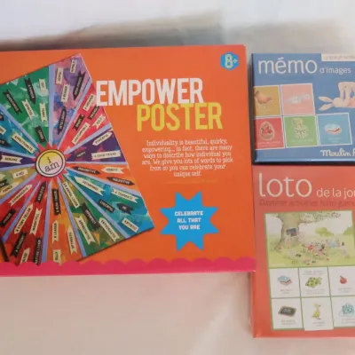 Sale Photo Thumbnail #126: Children's Games & Empower Poster In French