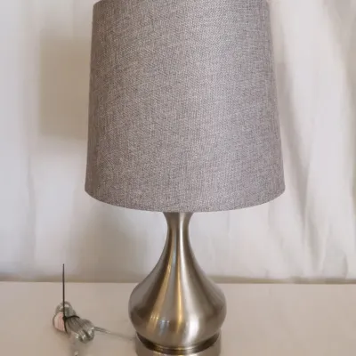 Brushed Stainless Steel Table Lamp