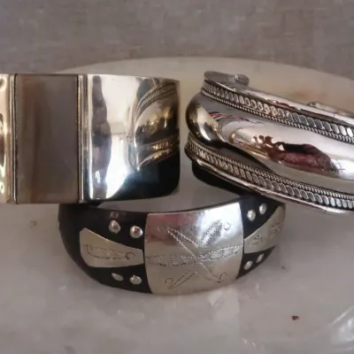 Cuff Bracelets, Set Of 3