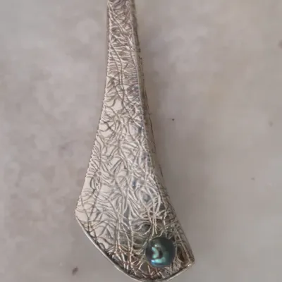 Artisan Silver Pendant With Pearl