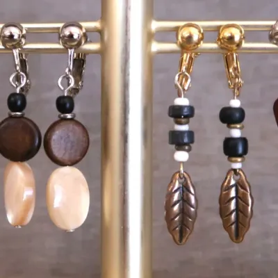 Natural Style Dangle  Earrings