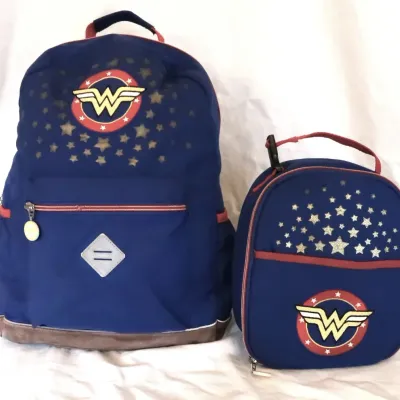Sale Photo Thumbnail #189: Wonder Woman Backpack And Lunch Bag