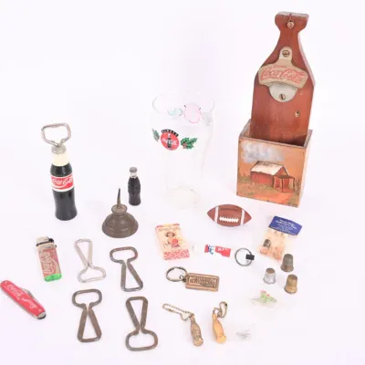 Sale Photo Thumbnail #50: Coca-Cola Bar Accessories, Openers & Pocket Knife