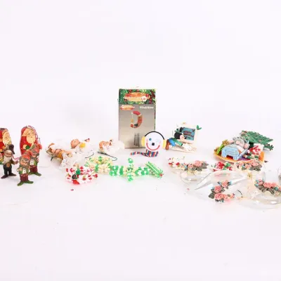 Sale Photo Thumbnail #214: Christmas Ornaments, Nutcrackers & Glass Hearts