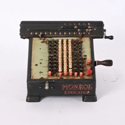Sale Photo Thumbnail #307: Vintage Monroe Educator Mechanical Calculator
