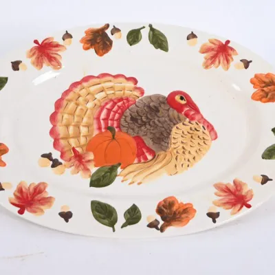 Sale Photo Thumbnail #174: Thanksgiving Turkey Serving Platter