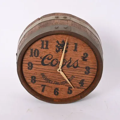 Sale Photo Thumbnail #135: Coors Barrel Wall Clock