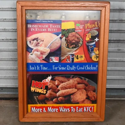 Sale Photo Thumbnail #256: KFC Lighted Menu Display Sign
