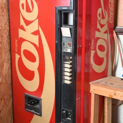 Sale Photo Thumbnail #29: Vintage "Enjoy Coke" Soda Vending Machine