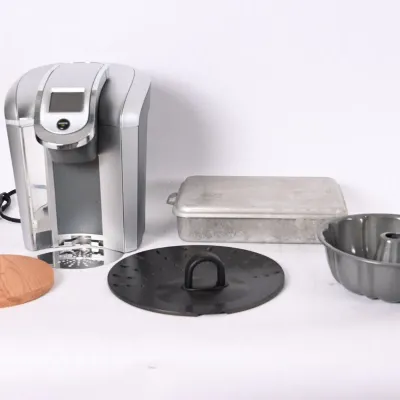 Sale Photo Thumbnail #241: Keurig Coffee Maker & Baking Pans