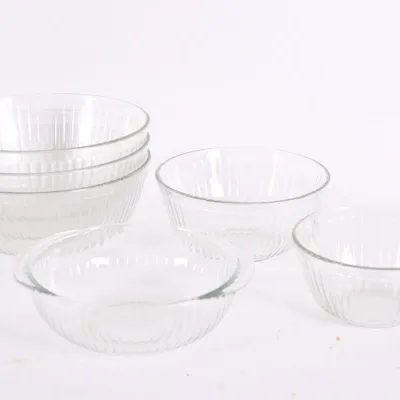 Sale Photo Thumbnail #188: Pyrex Clear Glass Nesting Mixing Bowls