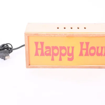 Sale Photo Thumbnail #4: Happy Hour / Open for Business Lighted Box Sign