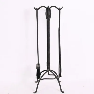 Sale Photo Thumbnail #246: Wrought Iron Fireplace Tool Set