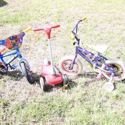 Sale Photo Thumbnail #294: Children's Bikes w/ Training Wheels & Scooter