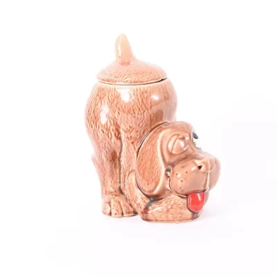 Sale Photo Thumbnail #83: Vintage Ceramic Hound Dog Cookie Jar