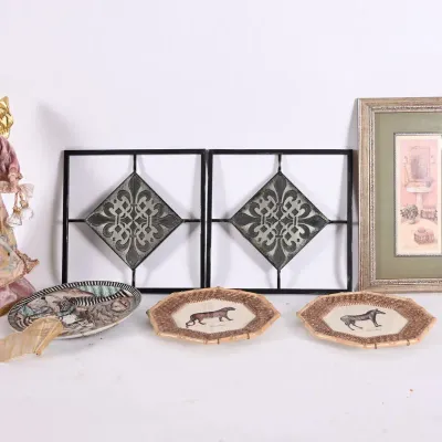 Sale Photo Thumbnail #170: Angel Tree Topper, Metal Wall Art & Animal Plates